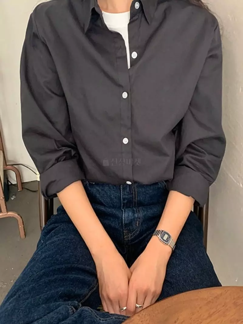 Chemi - Korean Women Fashion - #momslook - Seasnon Shirt - 5