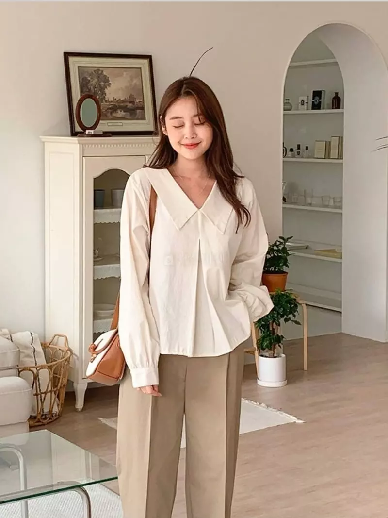 Chemi - Korean Women Fashion - #momslook - Bio Blouse shirt - 2