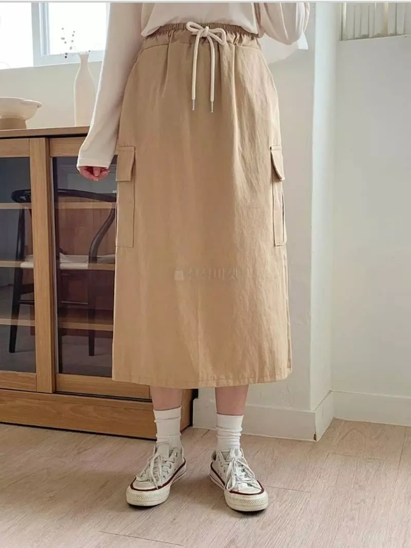 Chemi - Korean Women Fashion - #momslook - Bio Number Skirt - 2