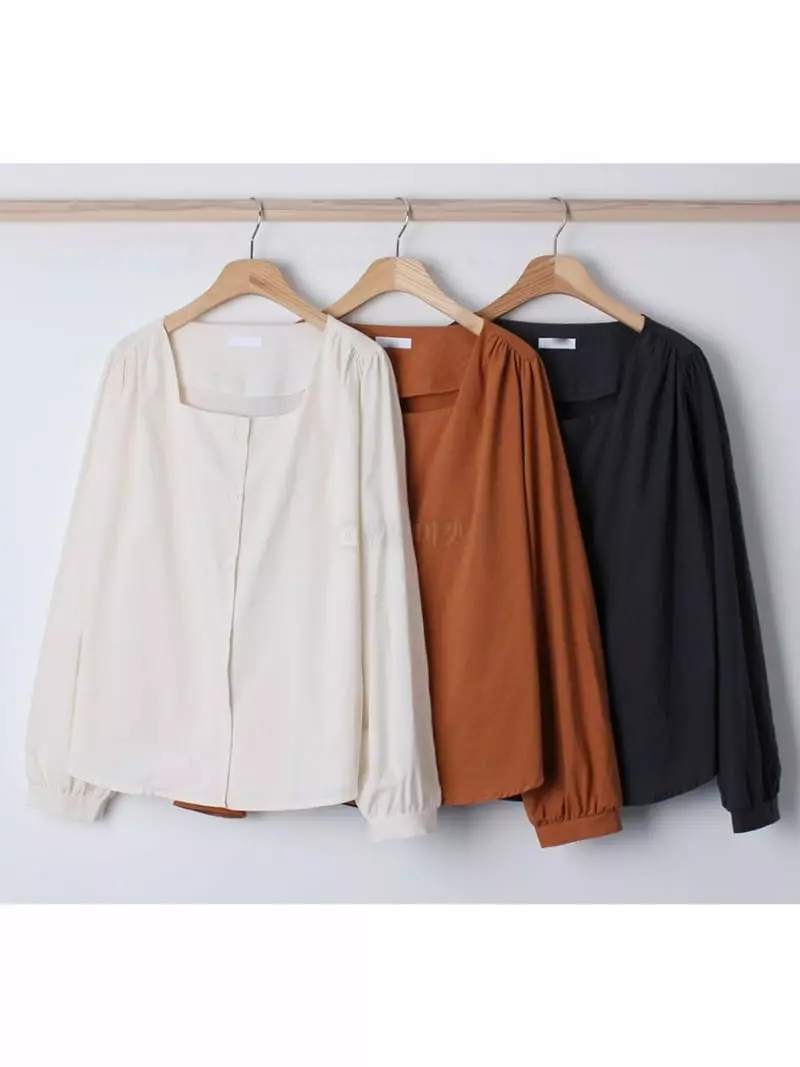 Chemi - Korean Women Fashion - #womensfashion - Cube Shirt - 4