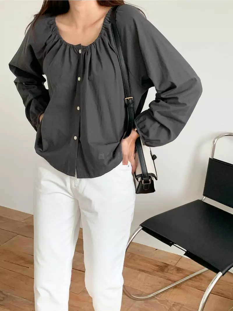 Chemi - Korean Women Fashion - #momslook - Esul Blouse - 4
