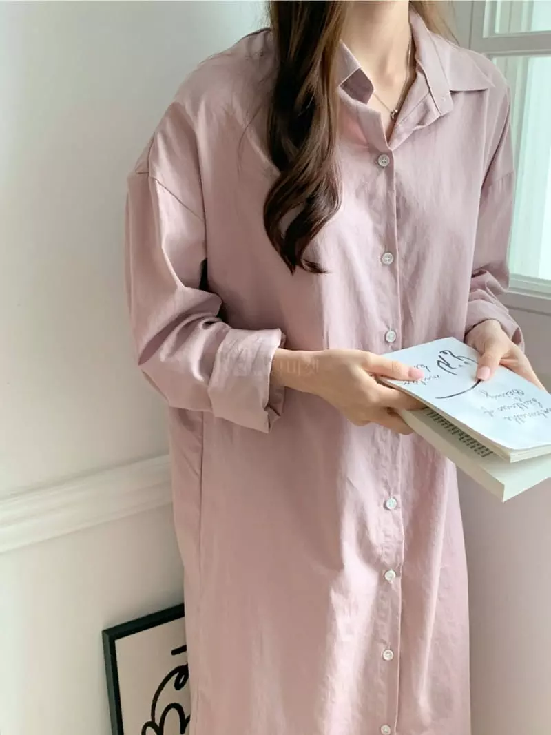 Chemi - Korean Women Fashion - #momslook - Bio Shirt One-piece - 3