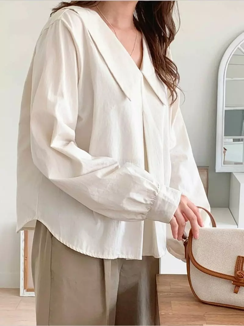 Chemi - Korean Women Fashion - #womensfashion - Bio Blouse shirt - 3