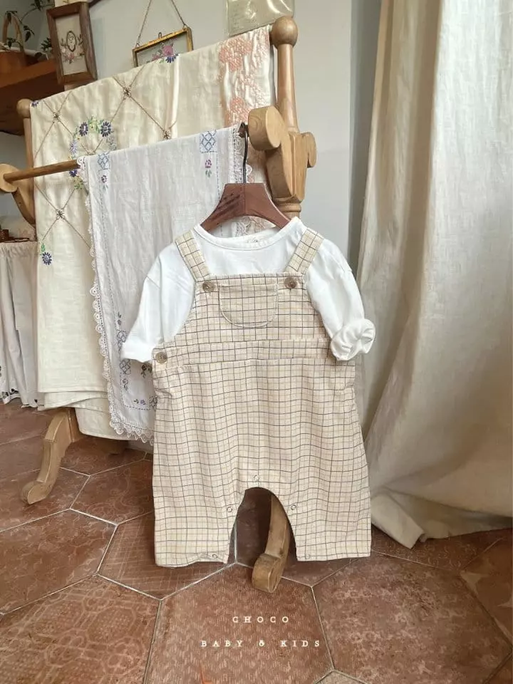Choco bebe - Korean Baby Fashion - #babyboutiqueclothing - Bebe Roy Dungarees - 9