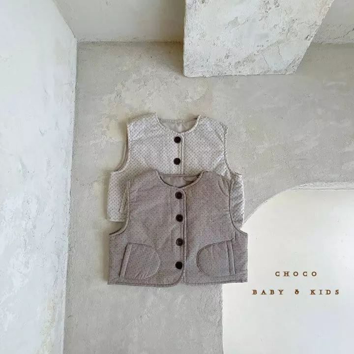 Choco bebe - Korean Children Fashion - #prettylittlegirls - Concon Padding Vest - 4
