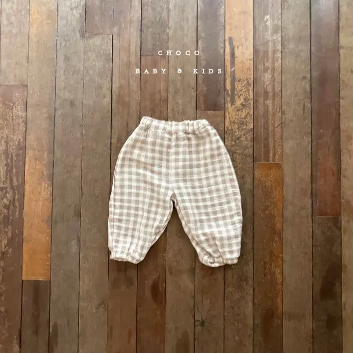 Choco bebe - Korean Children Fashion - #childofig - Check Pants - 3