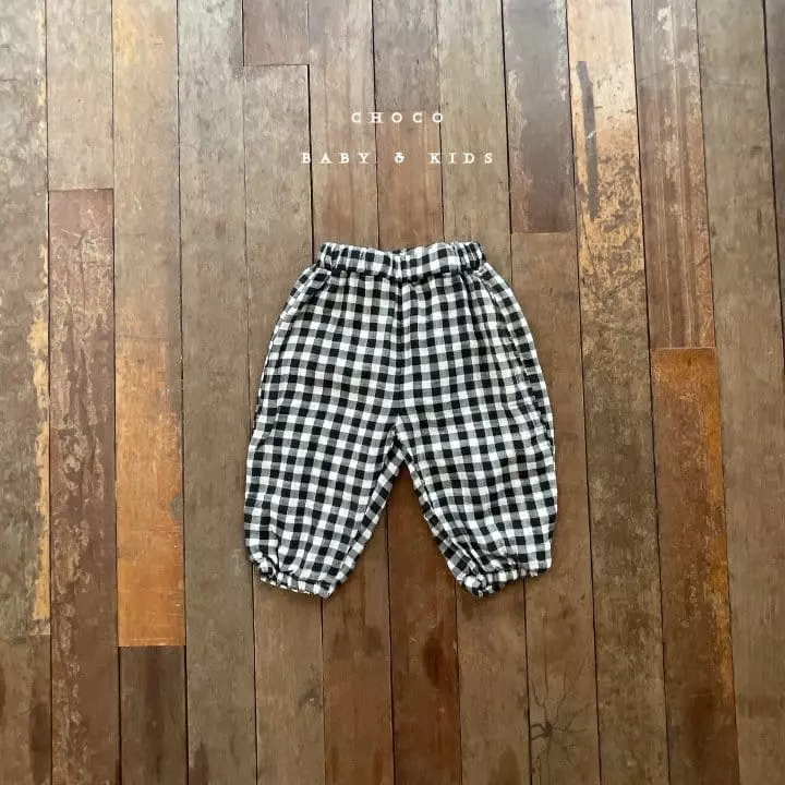 Choco bebe - Korean Children Fashion - #childofig - Check Pants - 4