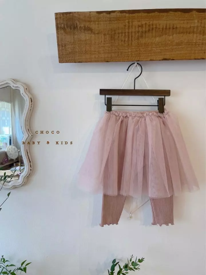 Choco bebe - Korean Children Fashion - #childrensboutique - Tutu Leggings Skirt - 7
