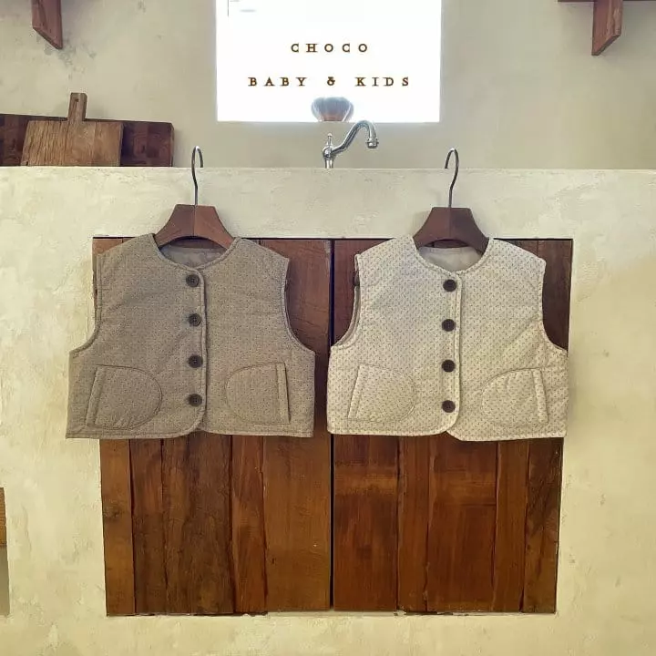 Choco bebe - Korean Children Fashion - #childrensboutique - Concon Padding Vest - 6