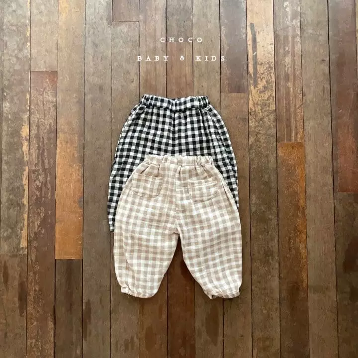 Choco bebe - Korean Children Fashion - #childrensboutique - Check Pants - 5