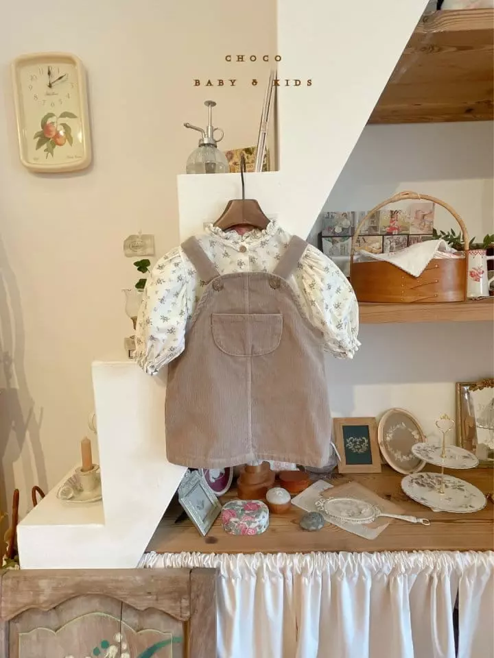 Choco bebe - Korean Children Fashion - #childrensboutique - Ello Dungarees Skirt