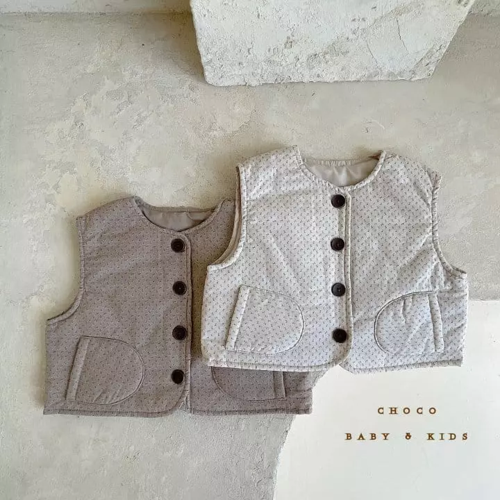 Choco bebe - Korean Children Fashion - #designkidswear - Concon Padding Vest - 7