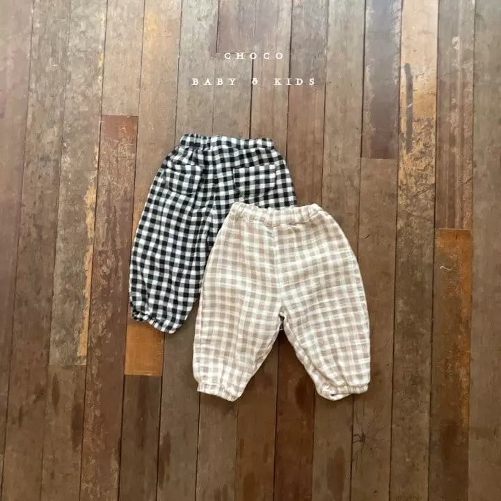Choco bebe - Korean Children Fashion - #designkidswear - Check Pants - 6