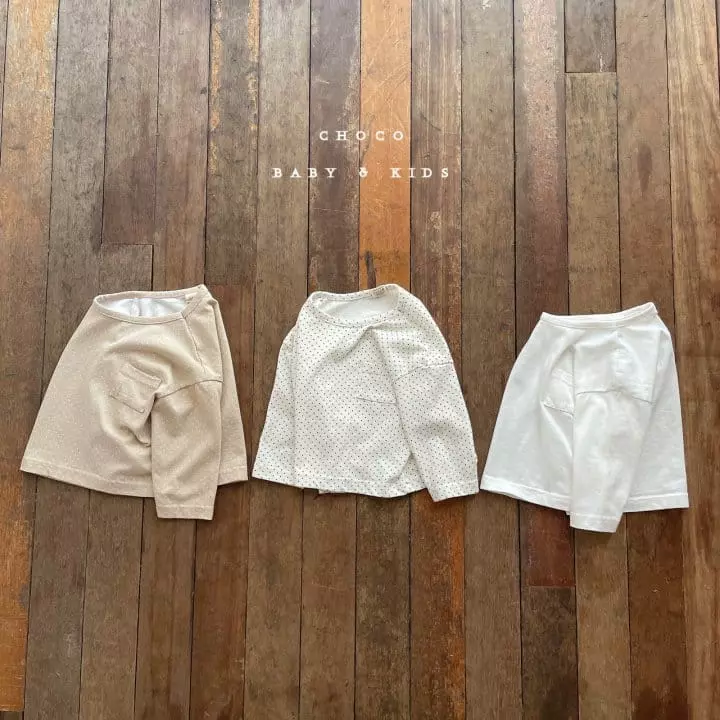 Choco bebe - Korean Children Fashion - #fashionkids - Square Pocket Tee - 2