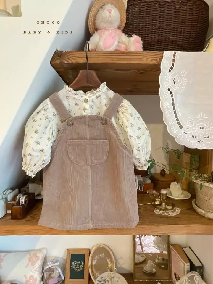 Choco bebe - Korean Children Fashion - #kidsshorts - Ello Dungarees Skirt - 5