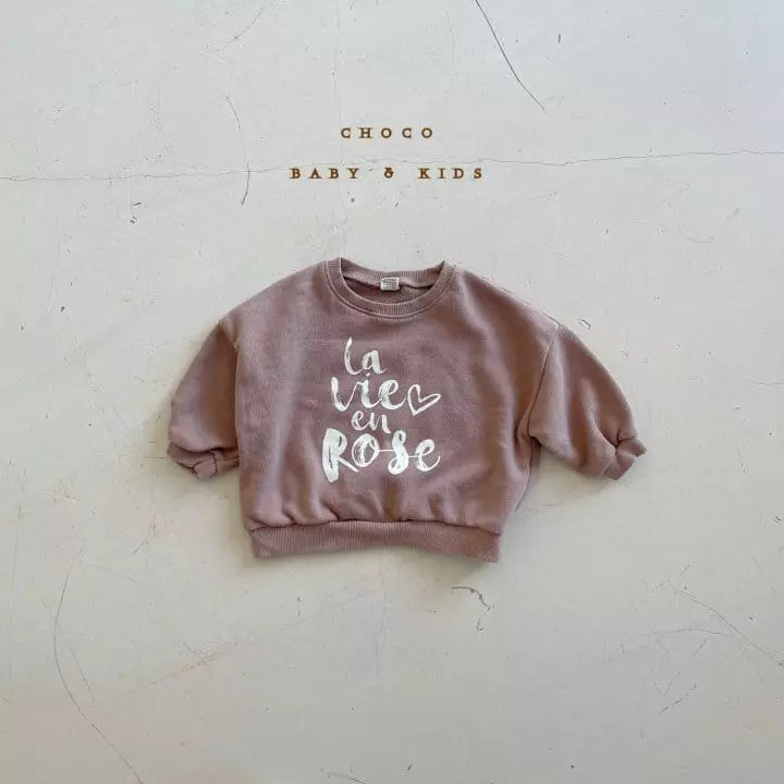 Choco bebe - Korean Children Fashion - #kidsshorts - Rose Sweatshirt - 10