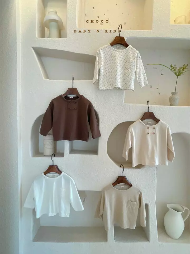Choco bebe - Korean Children Fashion - #kidsstore - Button Tee - 5
