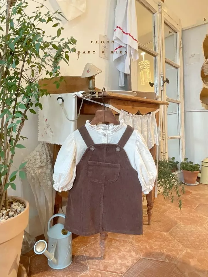 Choco bebe - Korean Children Fashion - #kidzfashiontrend - Ello Dungarees Skirt - 7