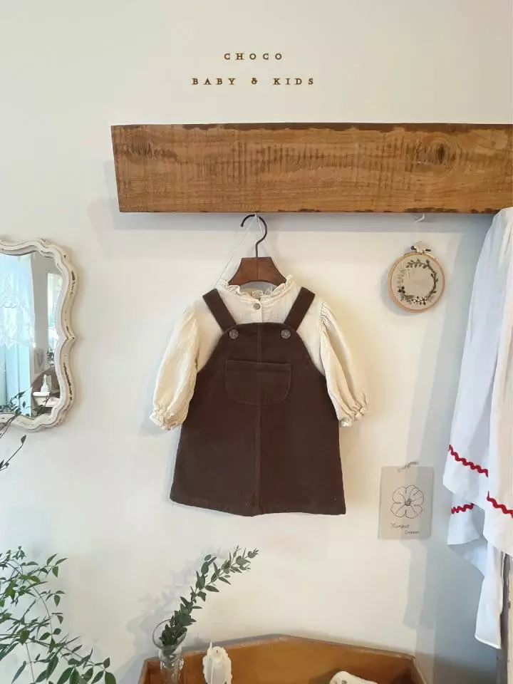 Choco bebe - Korean Children Fashion - #littlefashionista - Ello Dungarees Skirt - 9