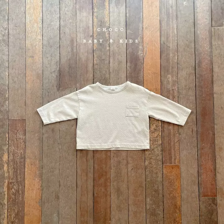 Choco bebe - Korean Children Fashion - #littlefashionista - Square Pocket Tee - 7