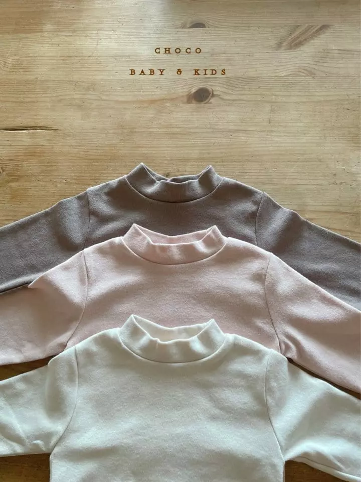 Choco bebe - Korean Children Fashion - #littlefashionista - Basic Turtleneck Tee - 6