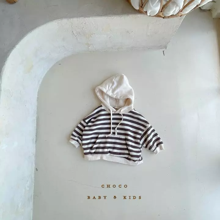 Choco bebe - Korean Children Fashion - #magicofchildhood - Hoody Stripes Tee - 5