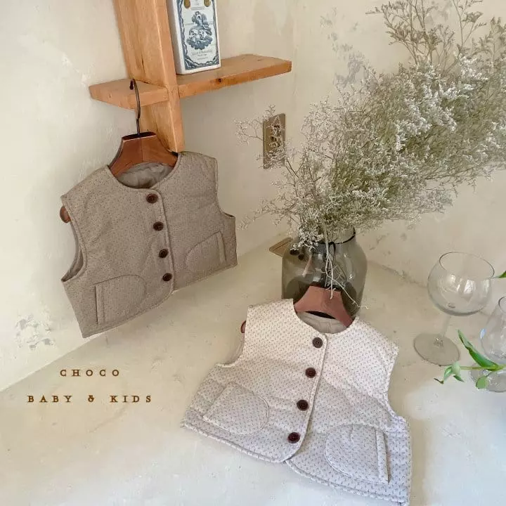 Choco bebe - Korean Children Fashion - #magicofchildhood - Concon Padding Vest
