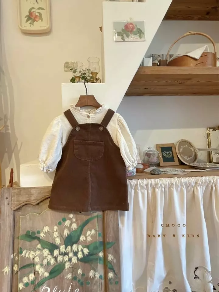 Choco bebe - Korean Children Fashion - #magicofchildhood - Ello Dungarees Skirt - 10