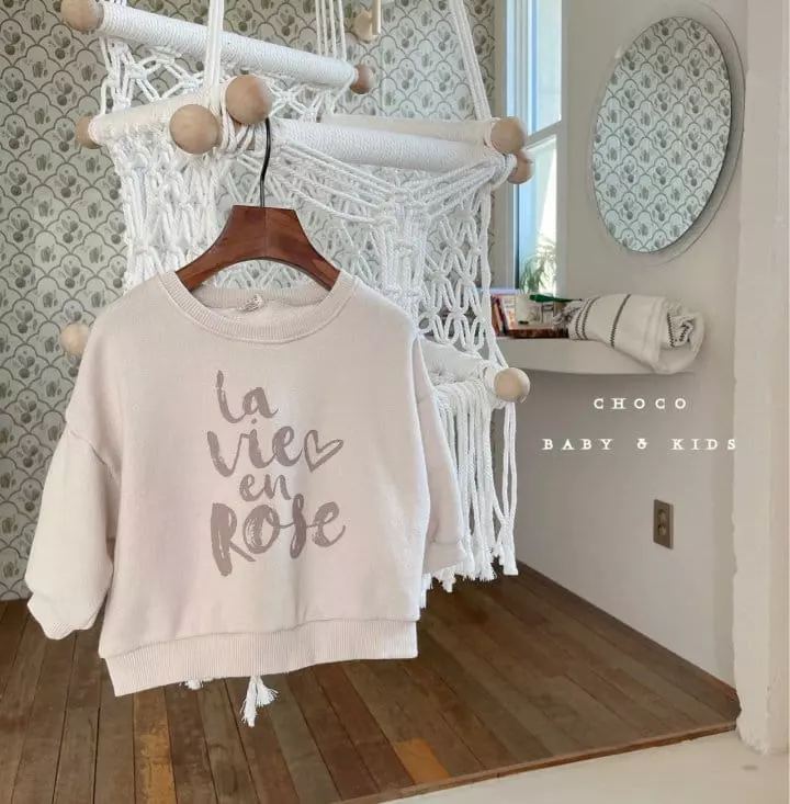 Choco bebe - Korean Children Fashion - #toddlerclothing - Rose Sweatshirt - 4