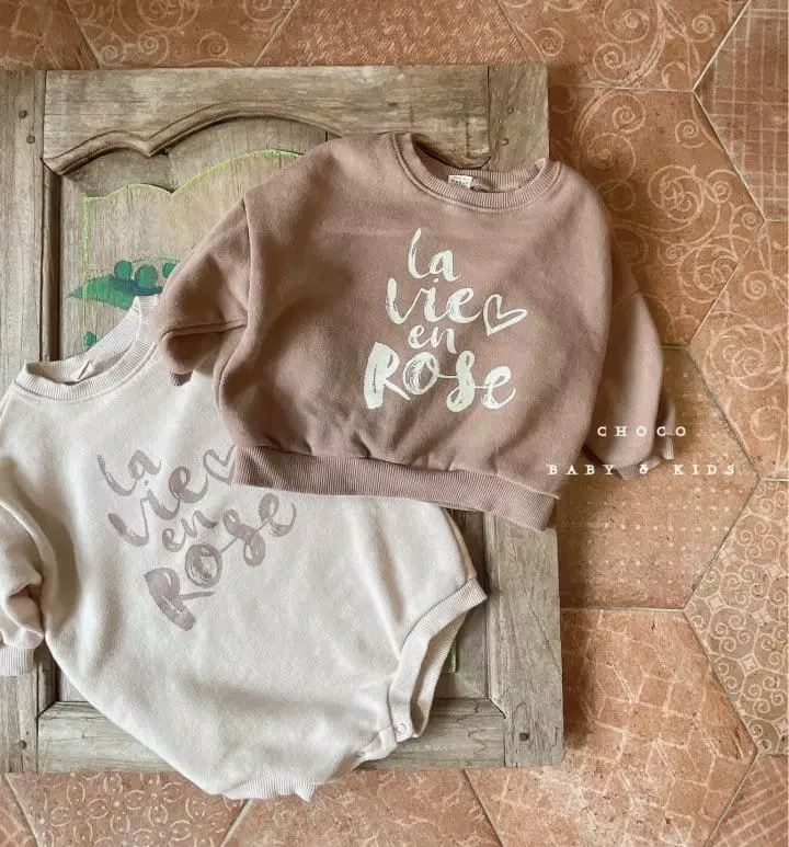 Choco bebe - Korean Children Fashion - #todddlerfashion - Rose Sweatshirt - 2