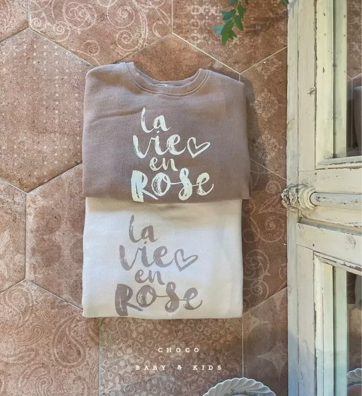 Choco bebe - Korean Children Fashion - #toddlerclothing - Rose Sweatshirt - 3