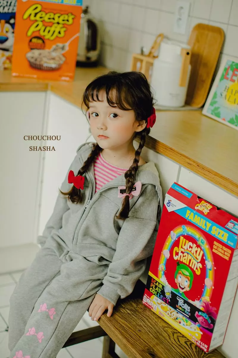Chouchou Shasha - Korean Children Fashion - #childofig - Ribbon Hoody Jumper - 5