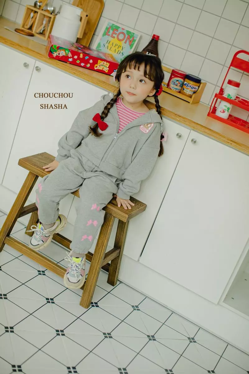 Chouchou Shasha - Korean Children Fashion - #designkidswear - Ribbon Hoody Jumper - 7