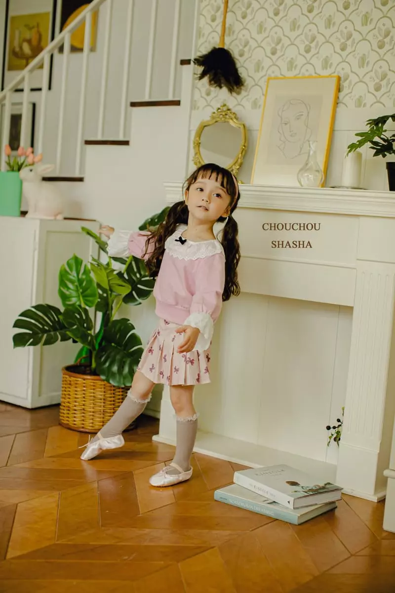 Chouchou Shasha - Korean Children Fashion - #fashionkids - Eve Lace Tee - 3