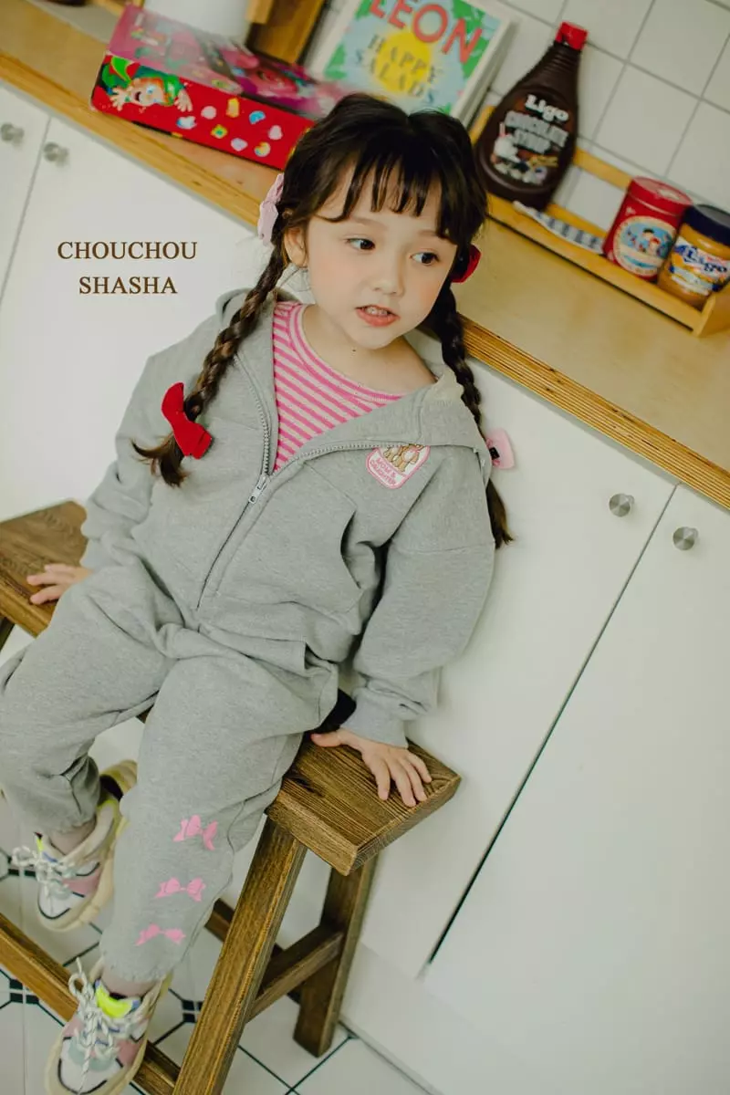 Chouchou Shasha - Korean Children Fashion - #fashionkids - Ribbon Hoody Jumper - 9