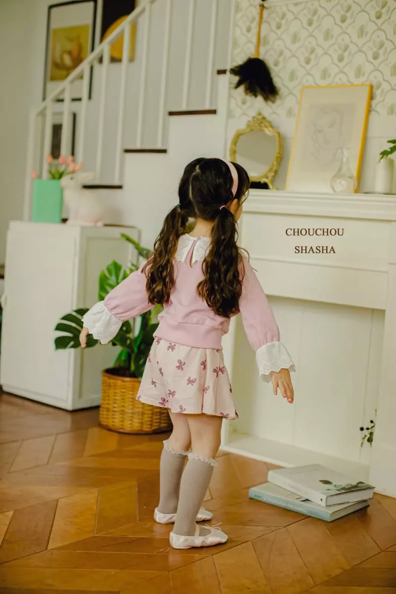 Chouchou Shasha - Korean Children Fashion - #fashionkids - Eve Lace Tee - 4