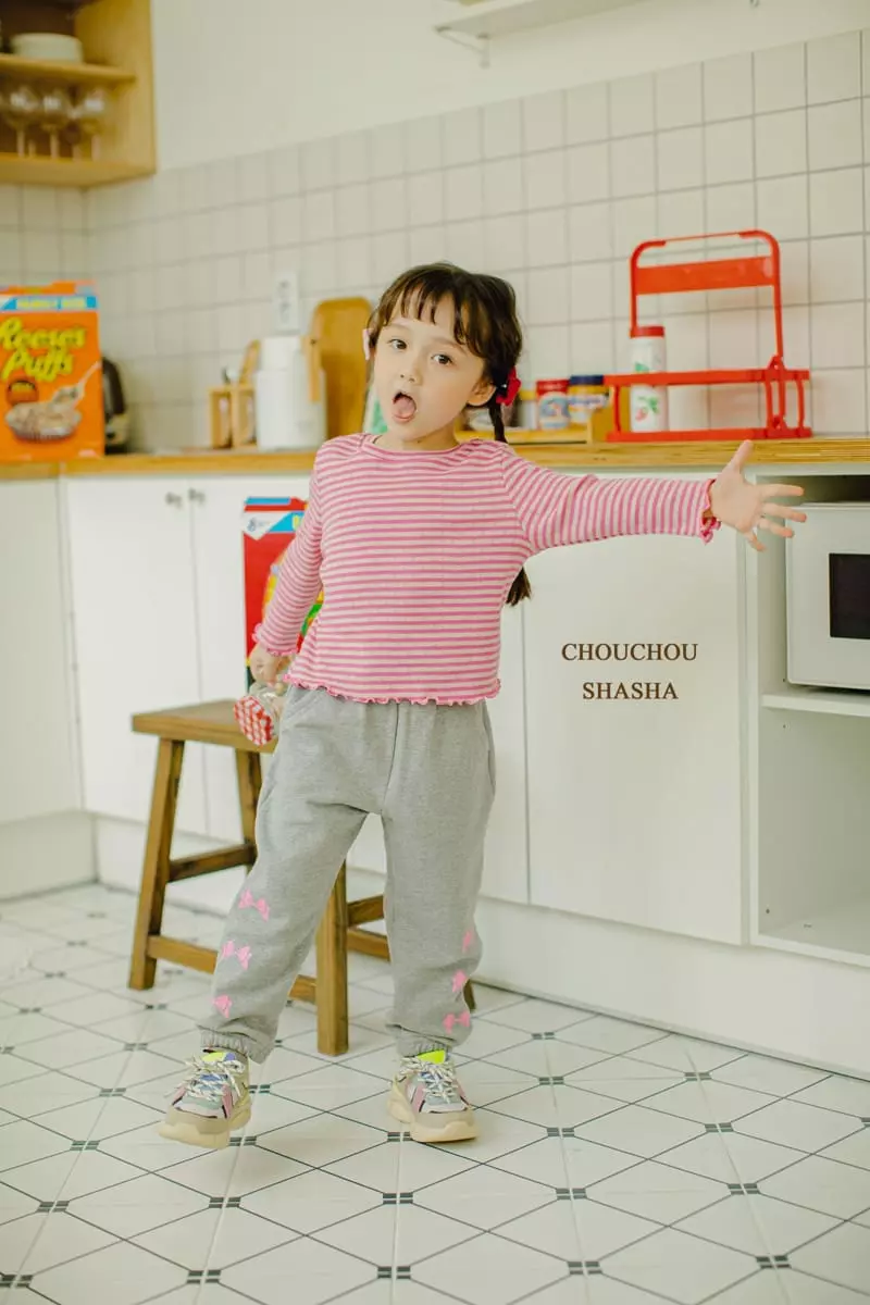 Chouchou Shasha - Korean Children Fashion - #kidsshorts - Ribbon Hoody Jumper - 10