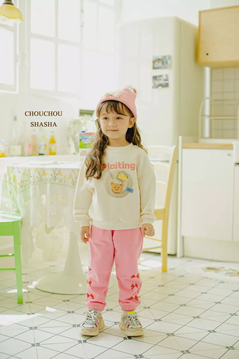 Chouchou Shasha - Korean Children Fashion - #kidsshorts - Cookie Sweatshirt - 4