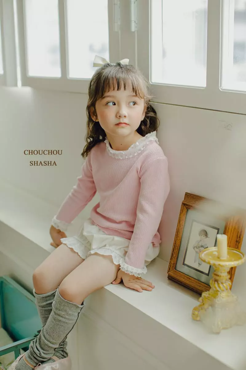 Chouchou Shasha - Korean Children Fashion - #kidzfashiontrend - Pure Rib Tee