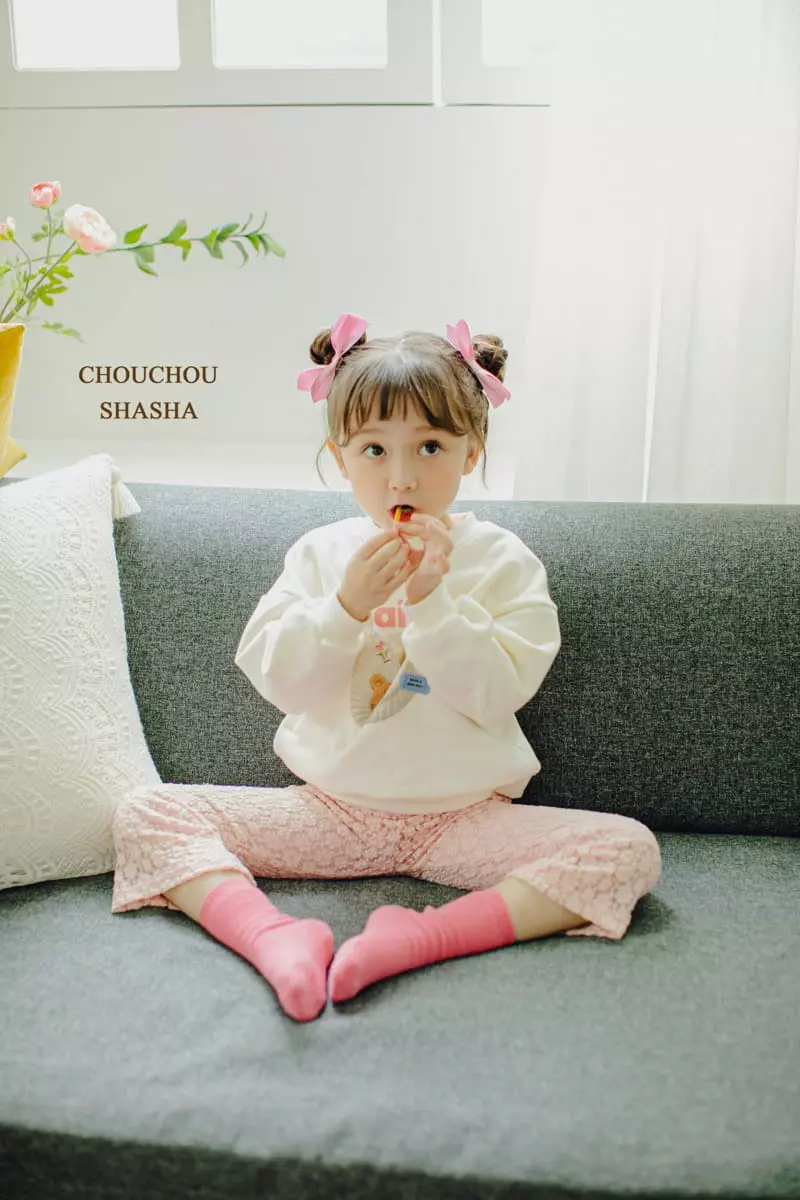 Chouchou Shasha - Korean Children Fashion - #kidzfashiontrend - Lace Pants with Mom - 6