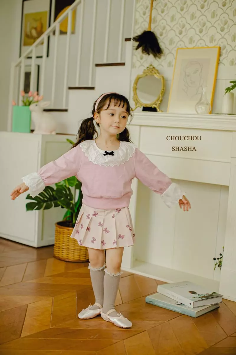 Chouchou Shasha - Korean Children Fashion - #littlefashionista - Eve Lace Tee - 8