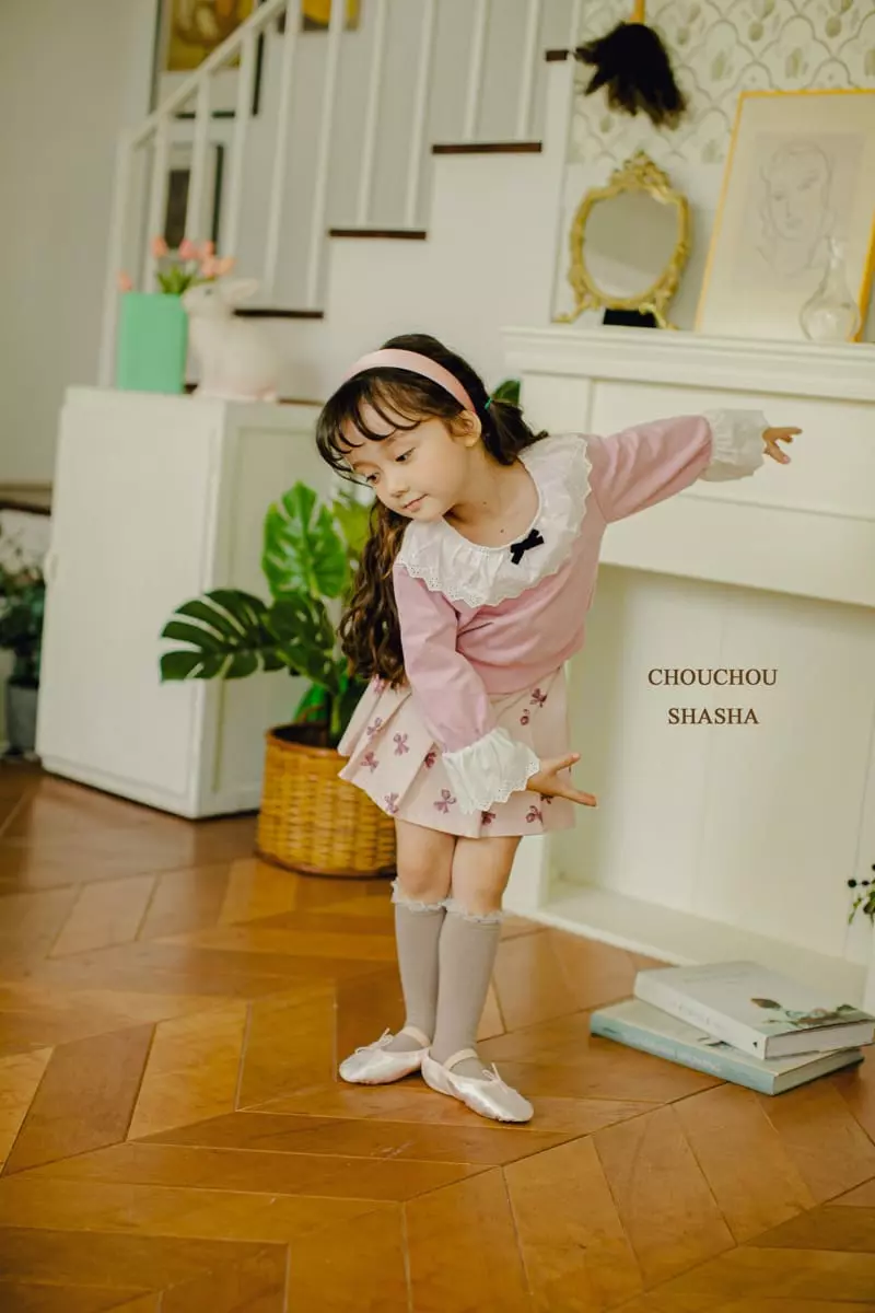 Chouchou Shasha - Korean Children Fashion - #magicofchildhood - Eve Lace Tee - 9