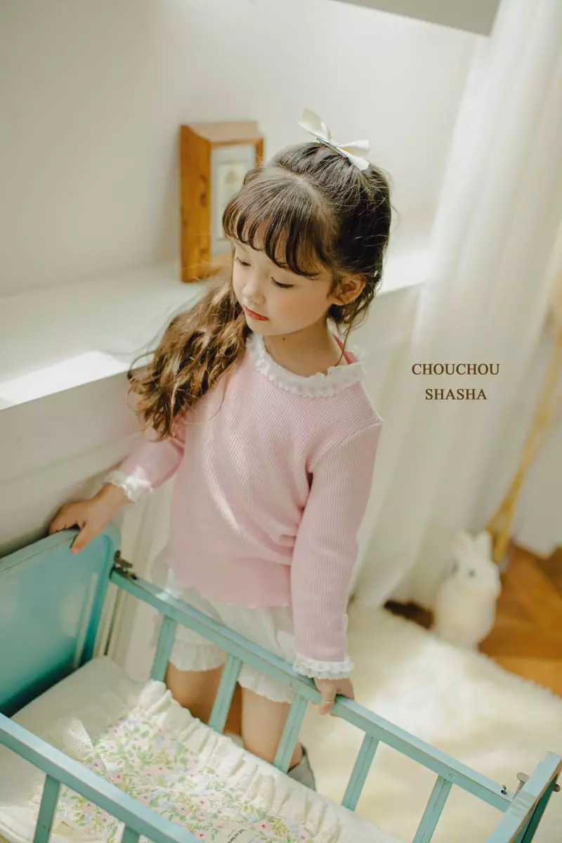 Chouchou Shasha - Korean Children Fashion - #prettylittlegirls - Pure Rib Tee - 6