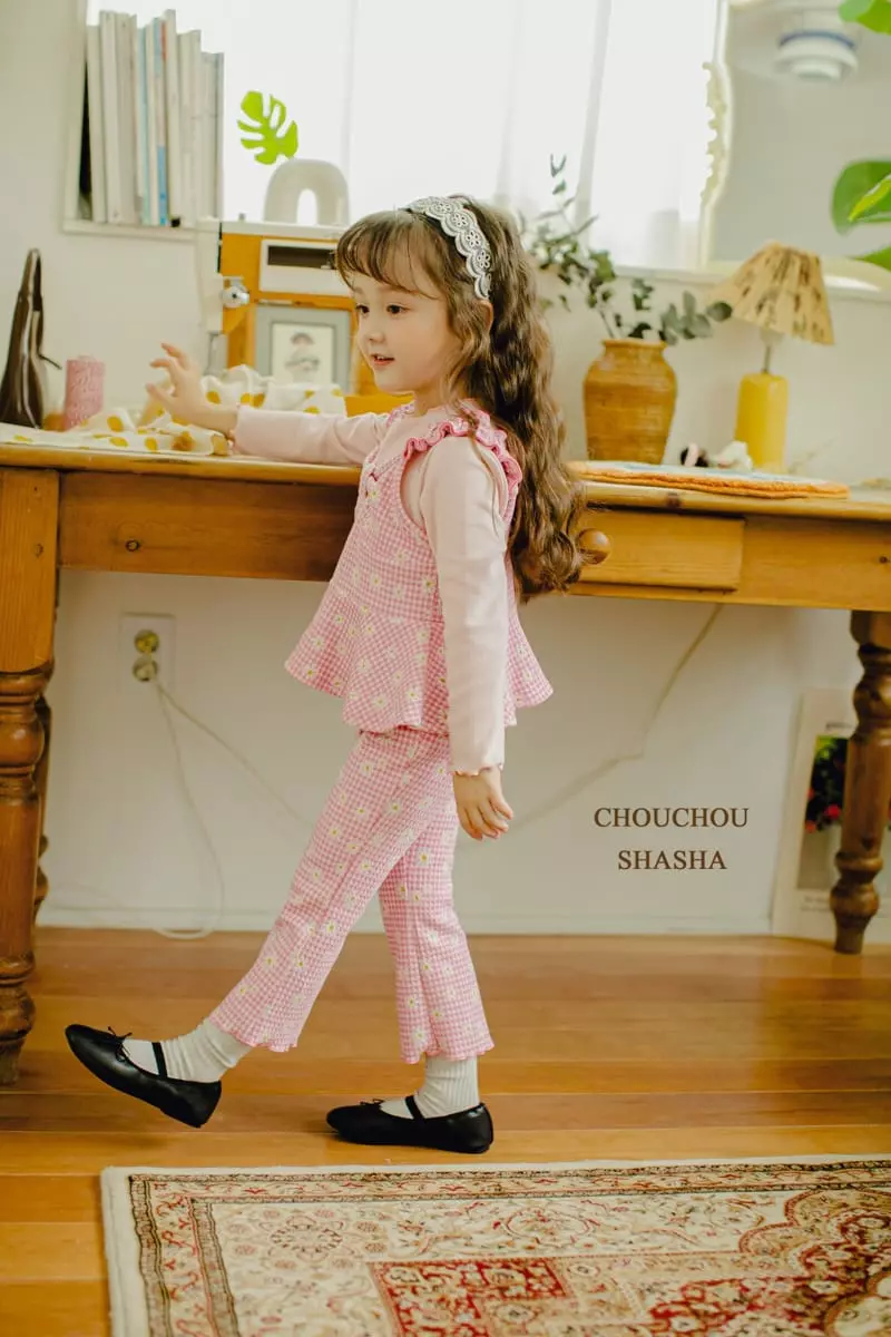 Chouchou Shasha - Korean Children Fashion - #prettylittlegirls - Little Girl Top Bottom Set - 2