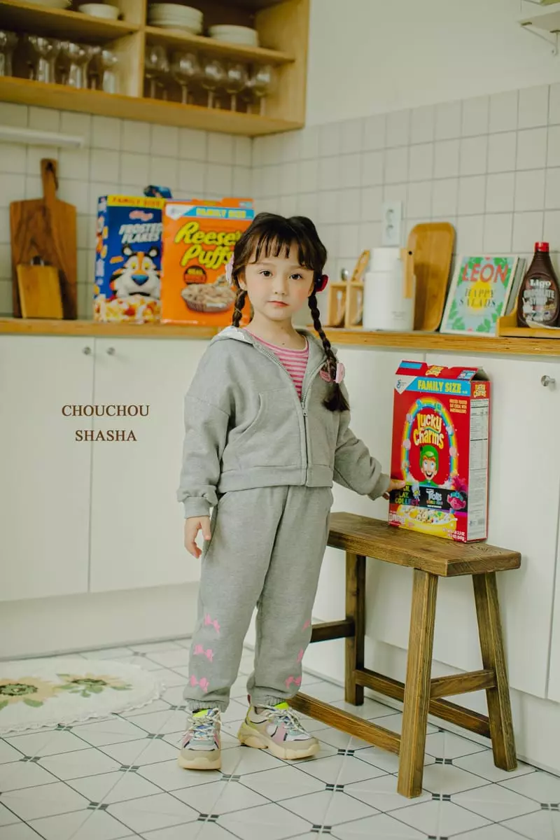 Chouchou Shasha - Korean Children Fashion - #todddlerfashion - Ribbon Hoody Jumper - 2