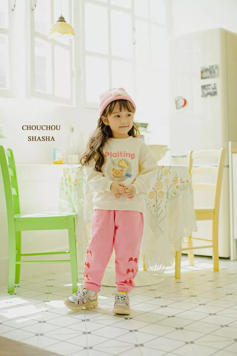 Chouchou Shasha - Korean Children Fashion - #toddlerclothing - Cookie Sweatshirt - 12