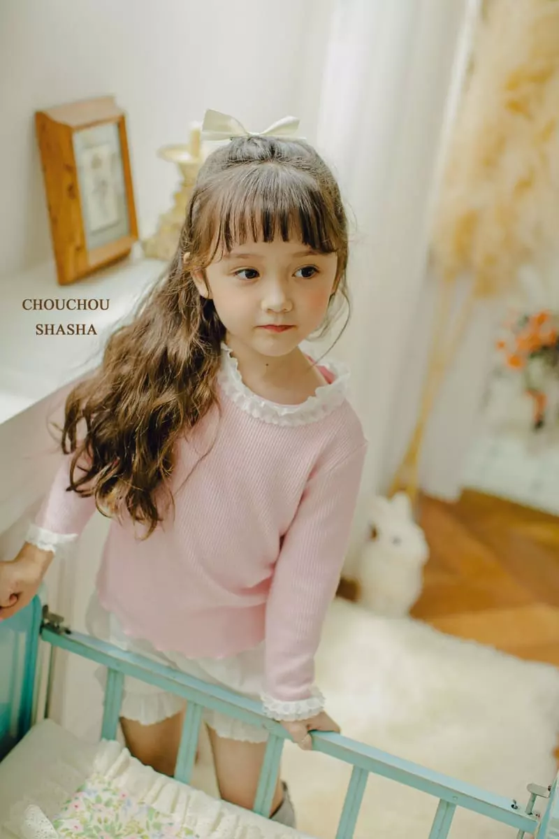 Chouchou Shasha - Korean Children Fashion - #toddlerclothing - Pure Rib Tee - 8