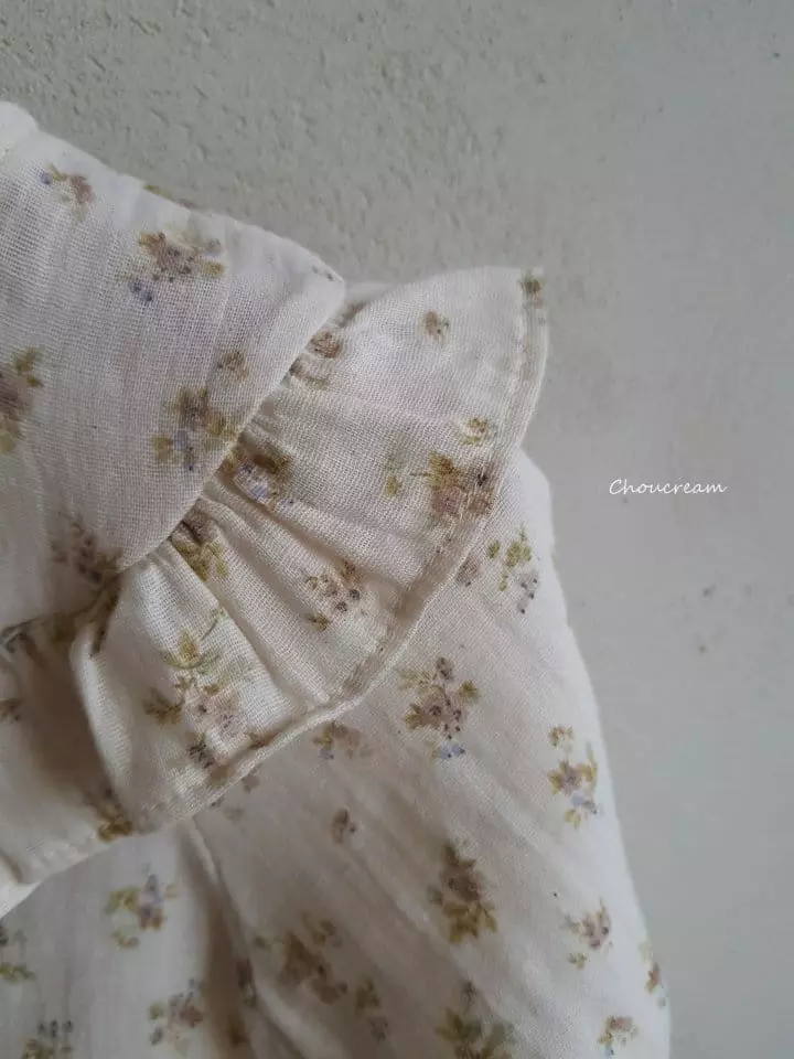 Choucream - Korean Baby Fashion - #babyboutique - Lucy Flower Frill Bodysuitr - 6