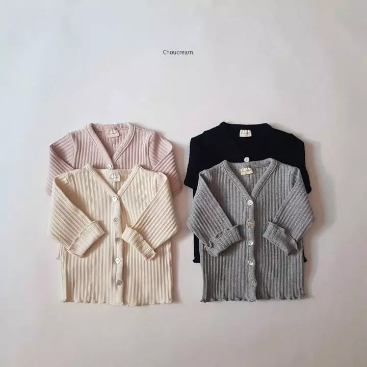 Choucream - Korean Baby Fashion - #babyboutique - Bebe Rib Cardigan
