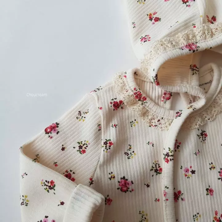 Choucream - Korean Baby Fashion - #babyboutiqueclothing - Lolo Flower Lace Bodysuit - 9